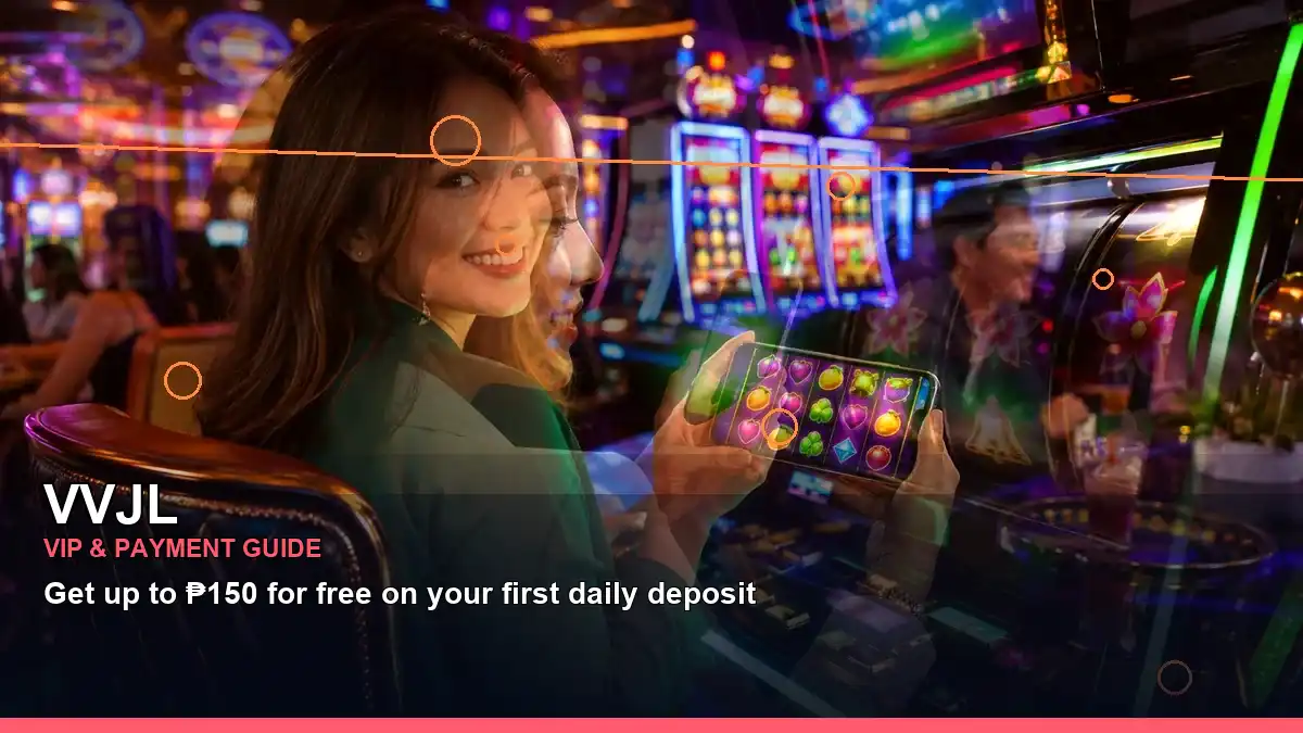VVJL Philippines casino guide with layered promotion visuals and responsible rewards information