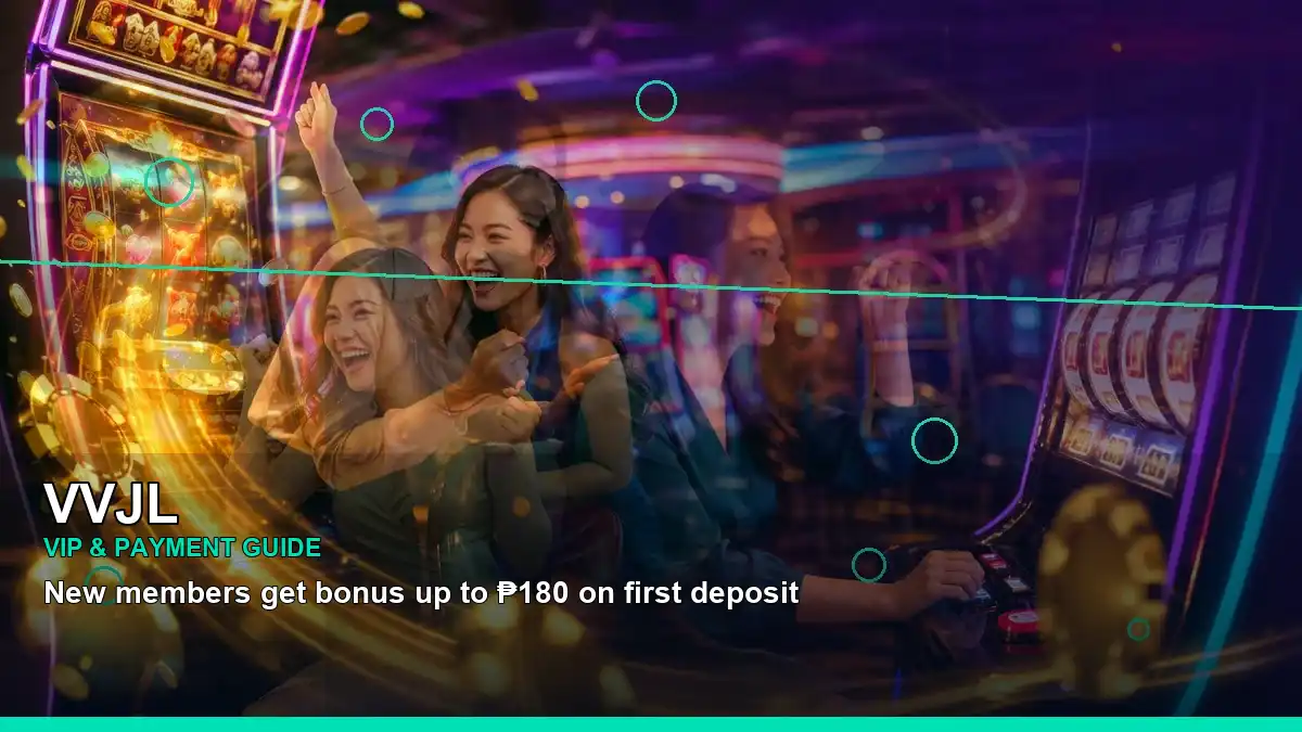 VVJL mobile casino games featuring an adult Filipina casino host within a wide reel-inspired composition
